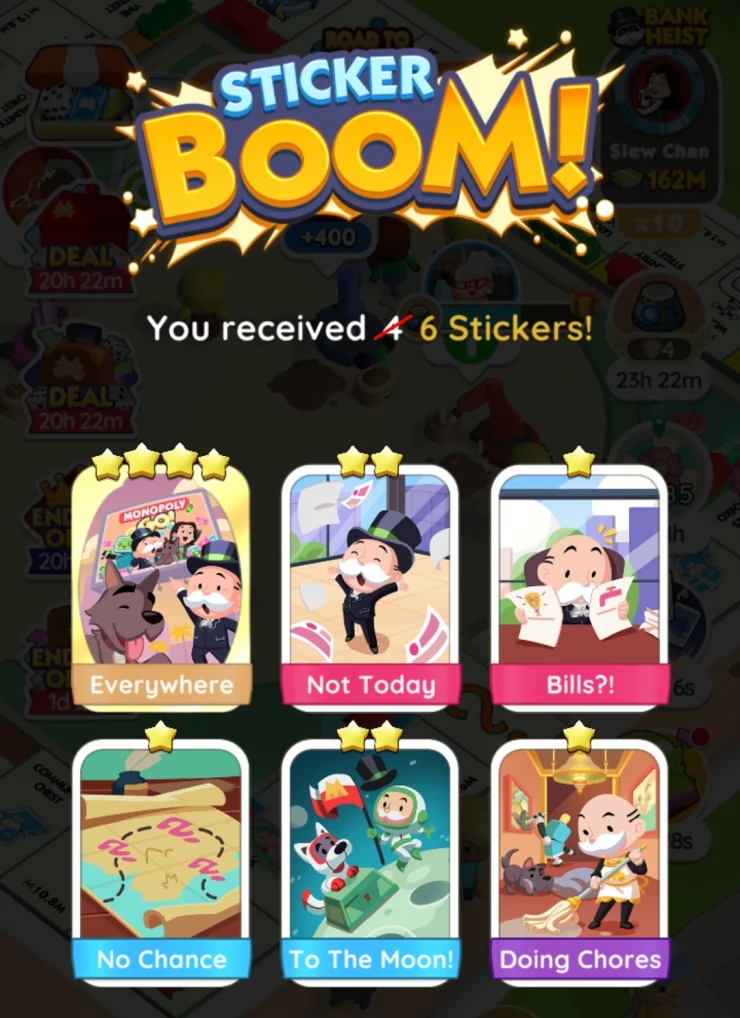 50% more stickers - sticker boom